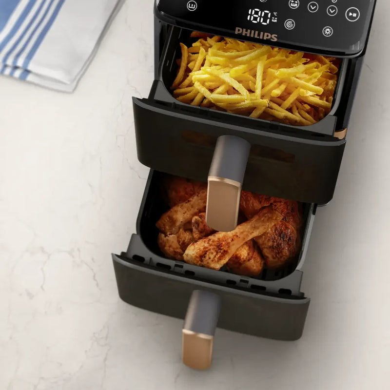 Philips 4000 Series Stacked Dual Basket Airfryer NA462/79