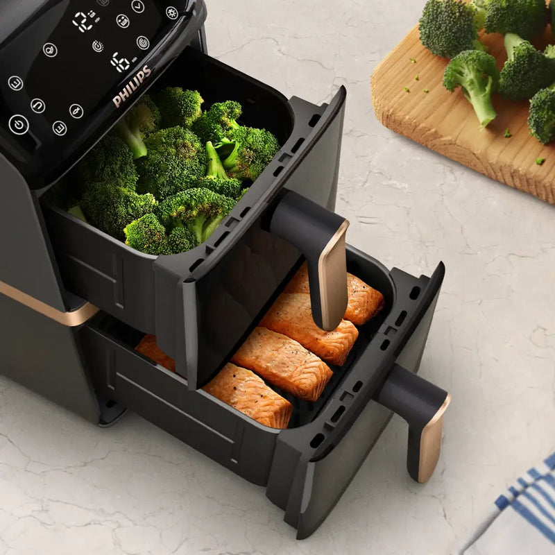 Philips 4000 Series Stacked Dual Basket Airfryer NA462/79