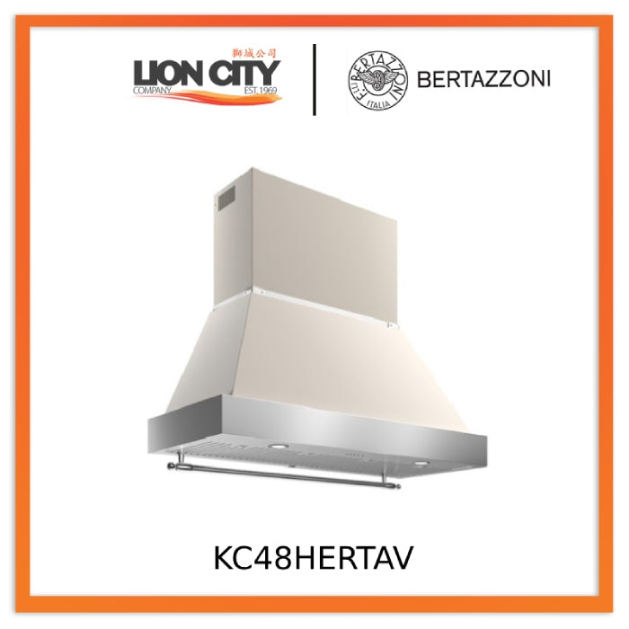 Bertazzoni K120HERTX + KC48HERTAV 120cm Heritage Wall Mounted Hood