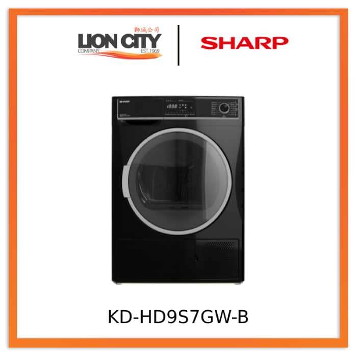 Sharp KD-HD9S7GW-B 9kg Heat Pump Dryer