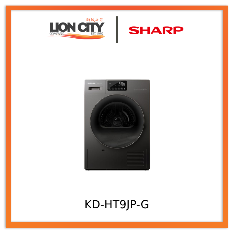 Sharp KD-HT9JP-G 9kg Heat Pump Dryer - Lion City Company