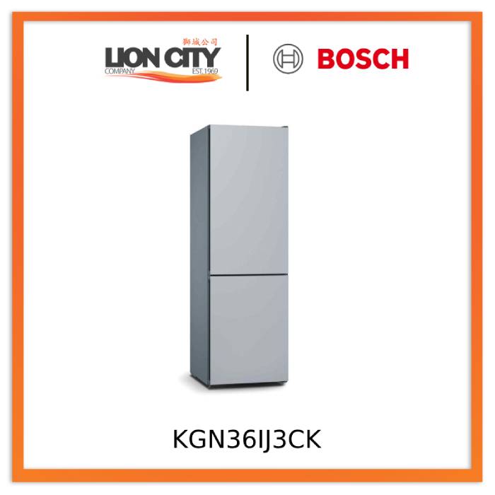 Bosch KGN36IJ3CK 2 Door Fridge Bottom Freezer