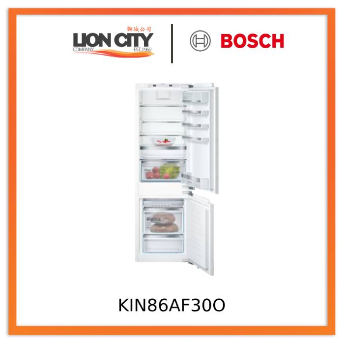 Bosch KIN86AF30O Series 6 Built-in Bottom Freezer 177.2 x 55.8 cm flat hinge