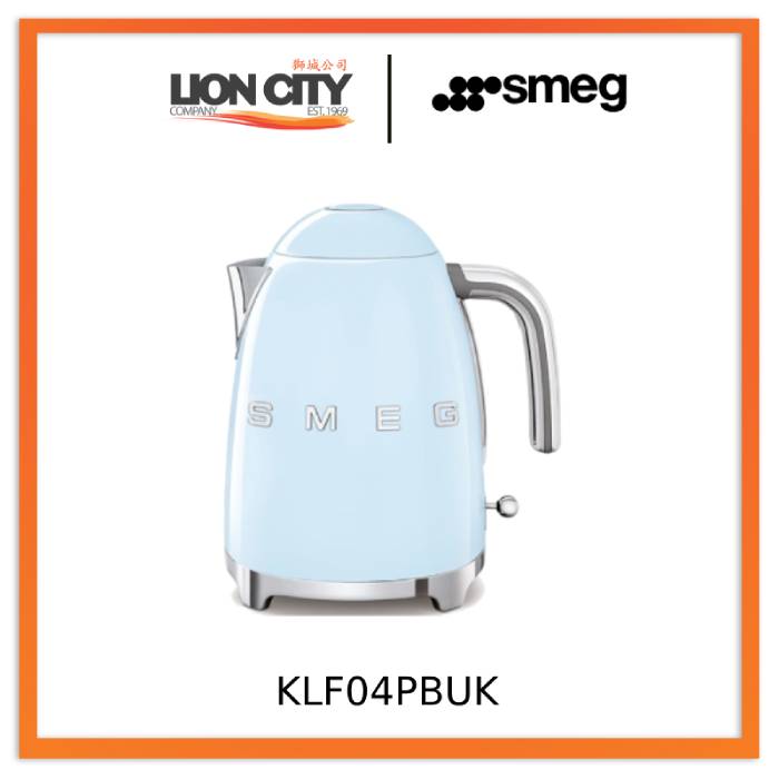 Smeg KLF04BLUK/CRUK/PBUK/PGUK/WHUK/RDUK Kettles 50's Style