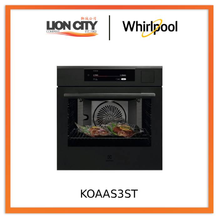 Electrolux KOAAS3ST 60cm 900 ProAssist SteamPro Built-in Single Steam Oven with 70L Capacity