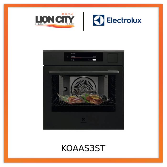 Electrolux KOAAS3ST 60cm 900 ProAssist SteamPro Built-in Single Steam Oven with 70L Capacity