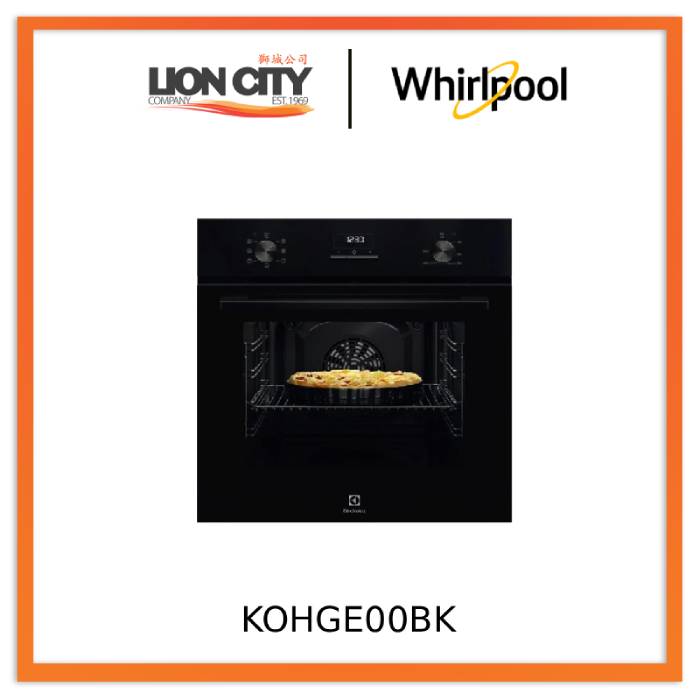 Electrolux KOHGE00BK 60cm 300 Series Built-in Single Oven with 65L Capacity