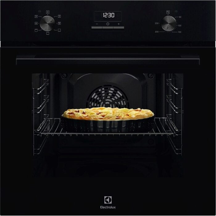 Electrolux KOHGE00BK 60cm 65L Built-In Oven 2090W AquaClean Black Glass
