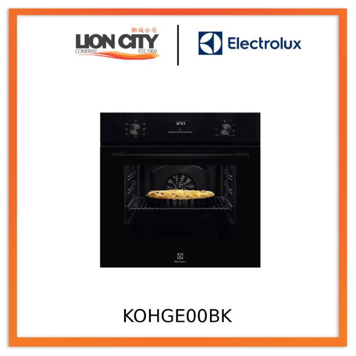 Electrolux KOHGE00BK 60cm 300 Series Built-in Single Oven with 65L Capacity