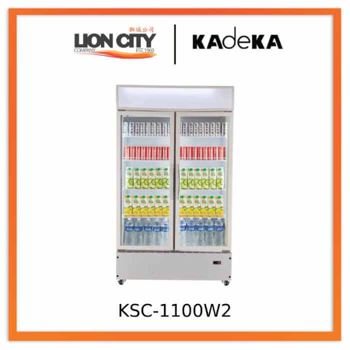 Kadeka KSC-1100W2 Upright Chiller Showcase 2 Doors