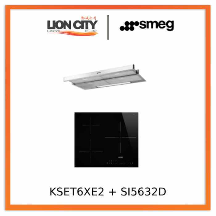 Smeg KSET6XE2 + SI5632D Hood & Hob Bundle