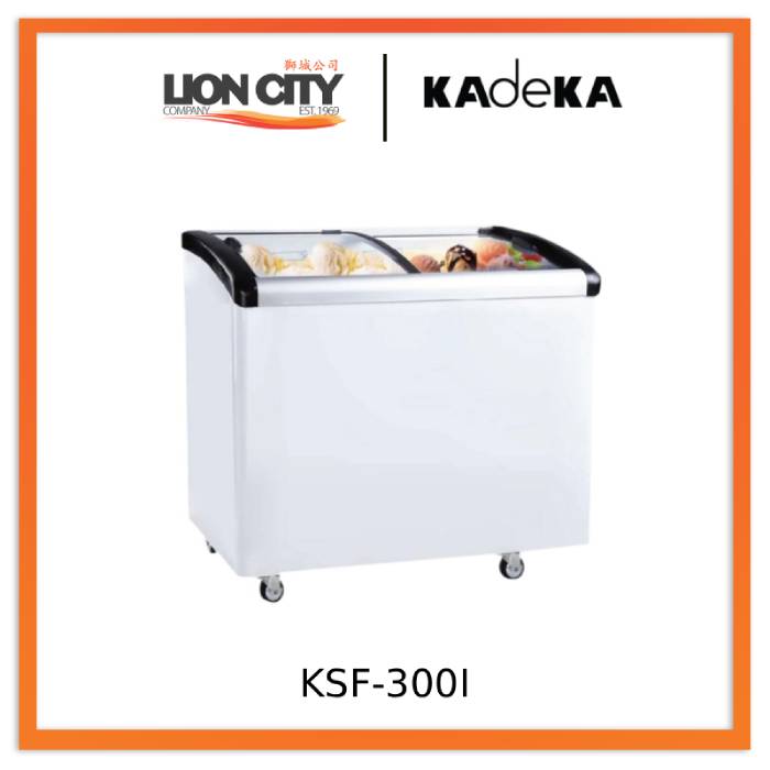 Kadeka KSF-300I Curved Glass Ice Cream Freezer
