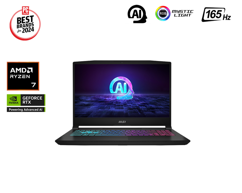 Katana A15 AI B8VE-603SG 15.6" QHD 165Hz Gaming Laptop AMD Ryzen 7 16GB 1TB