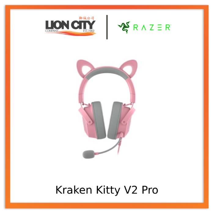 Razer Kraken Kitty V2 Pro - Wired RGB Headset with Interchangeable Ears