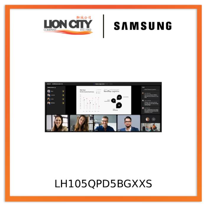Samsung LH105QPD5BGXXS 105-Inches Ultra HD Smart Signage Display QP105D-5K