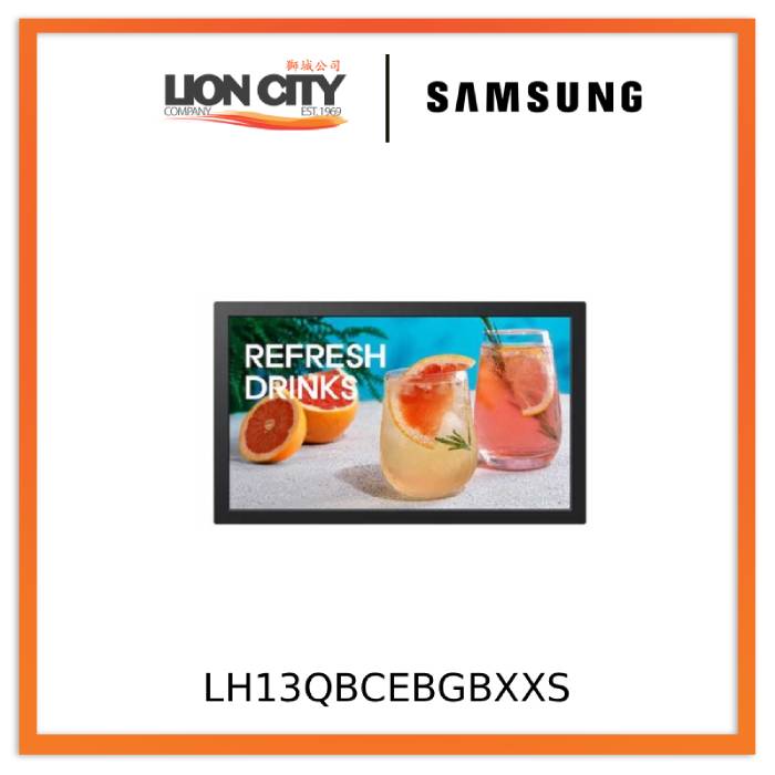 Samsung LH13QBCEBGBXXS 13-Inches Full HD Smart Signage Display