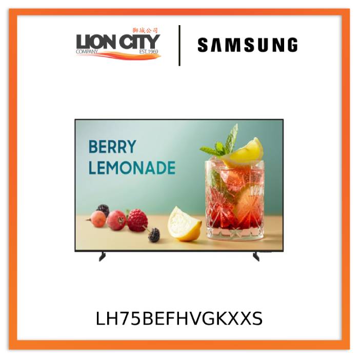 Samsung LH85BEFHVGKXXS 85" BE85F-H UHD 4K Business TV