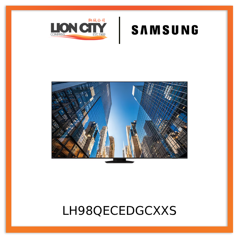Samsung LH98QECEDGCXXS 98" Crystal UHD Signage QE98C