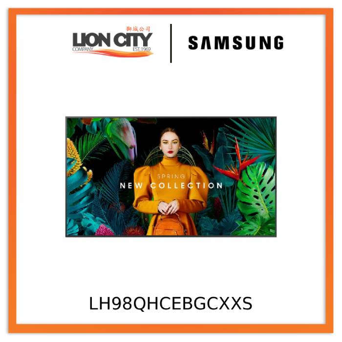 Samsung LH98QHCEBGCXXS 98" QH98C Crystal UHD Signage QHC
