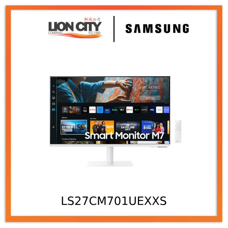 Samsung LS27CM701UEXXS 27" Smart Monitor M7 White