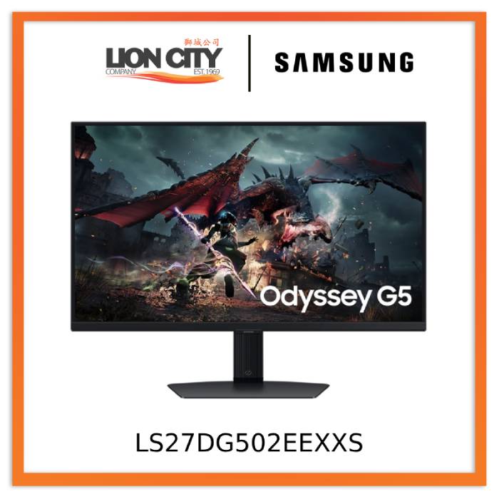 Samsung LS27DG502EEXXS 27" Odyssey G5 G50D QHD 180Hz Gaming Monitor