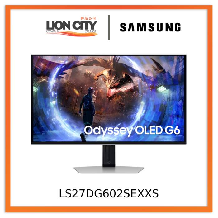 Samsung LS27DG602SEXXS 27" Odyssey OLED G6 G60SD QHD 360Hz Gaming Monitor