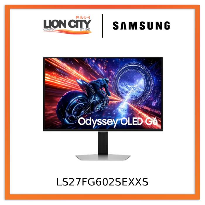 Samsung LS27FG602SEXXS 27” Odyssey OLED G6 G60SF QHD 500Hz Gaming Monitor