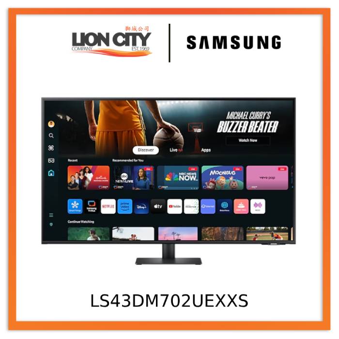 Samsung LS43DM702UEXXS 43" Smart Monitor M7 M70D UHD