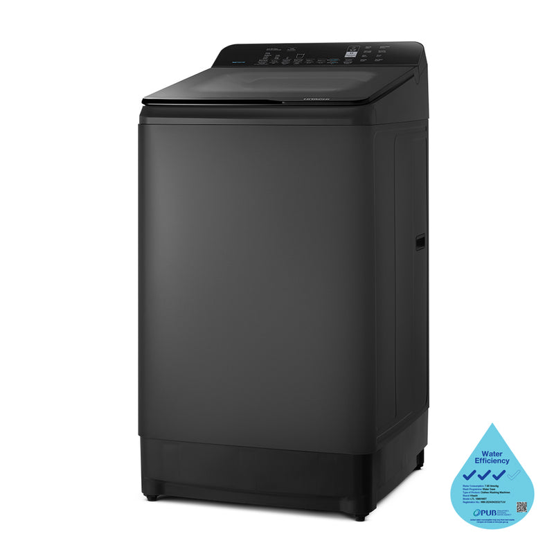 Hitachi LTL-10MVW0T-GG 10KG Top Load Washer Dual Waterfall