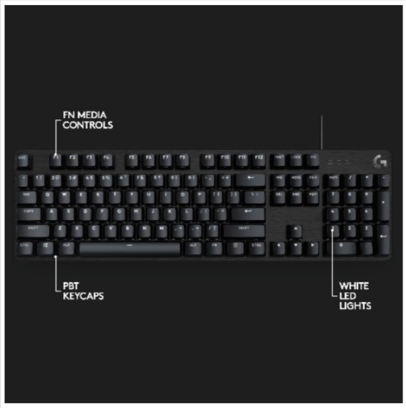 Logitech G413 SE Backlit Anti-Ghosting Mechanical Gaming Keyboard ( Tactile Switches ) Free Palm Rest