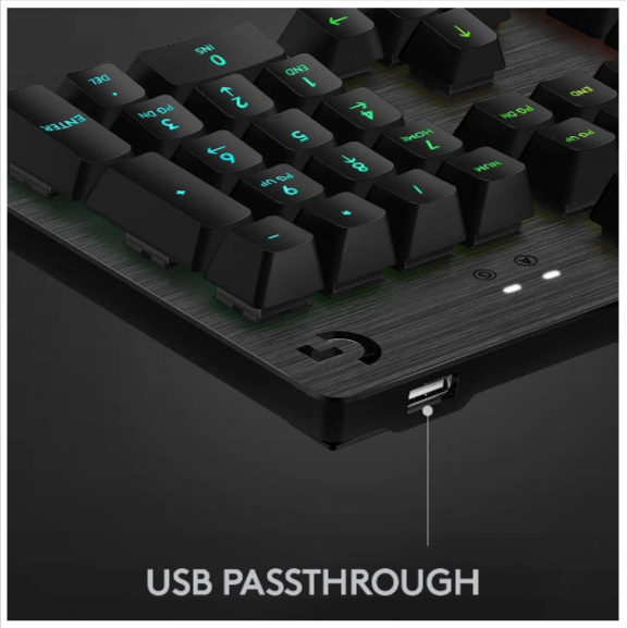 Logitech G513 RGB Mechanical Gaming Keyboard ,USB Passthrough