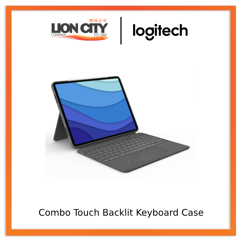 Logitech Combo Touch Backlit Keyboard Case With Trackpad For iPad Pro 12.9" (5th Gen)