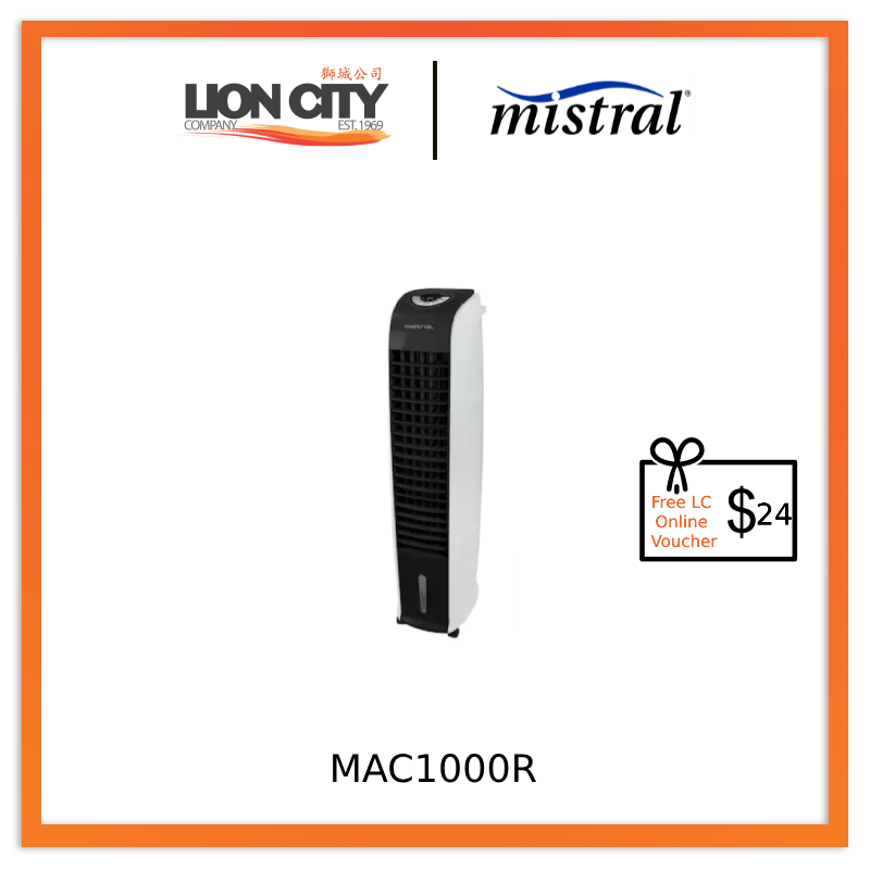 Mistral MAC1000R 10L Remote Air Cooler - White * Free $24 LC Online Voucher