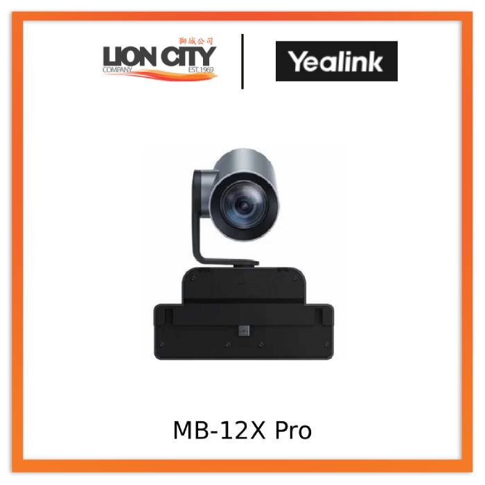 Yealink MB-12X Pro 4K AI-Powered PTZ Video Conferencing Camera "Contact for Price"