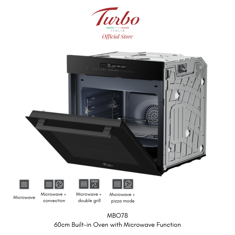 Turbo Italia MBO 78 60cm Built-in Combi Microwave Oven