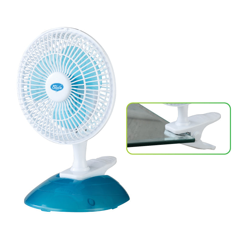 My Choice 6" Clip and Table Fan MC202
