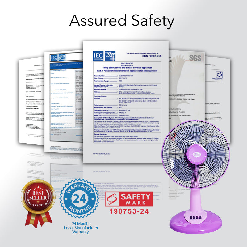 My Choice 30.5cm 40W Desk Fan MC303