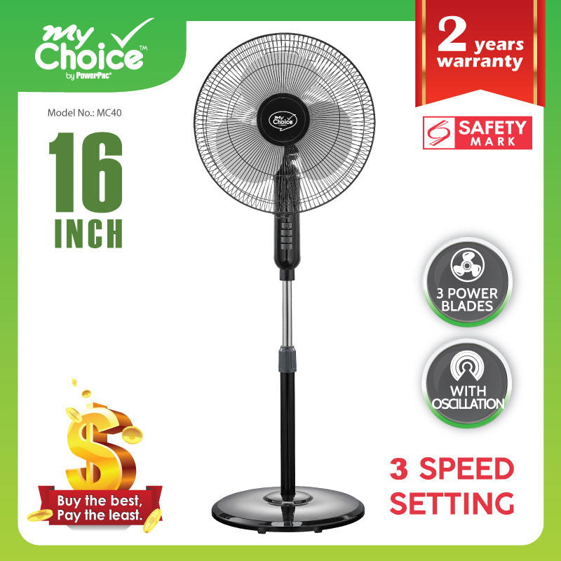 My Choice 16" Stand Fan MC40