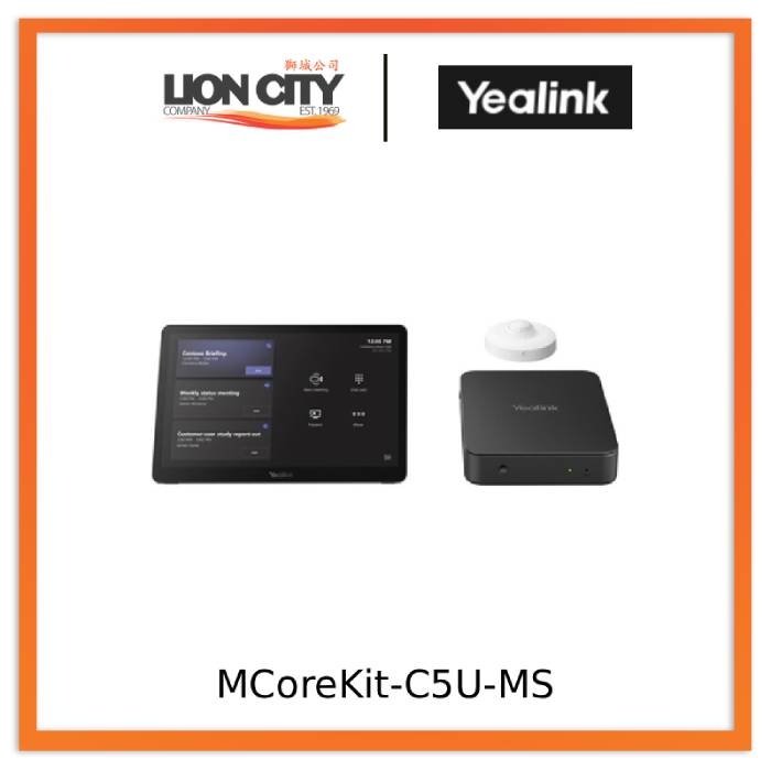 Yealink MCoreKit-C5U-MS Native Microsoft Teams Rooms System Base Kit