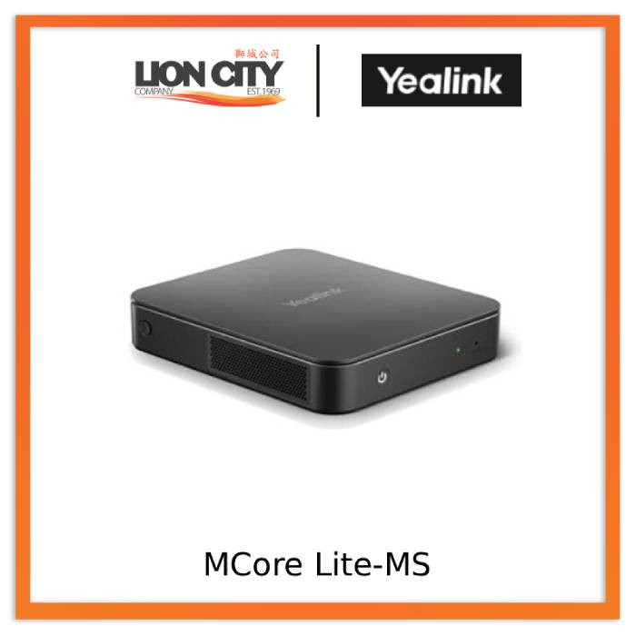 Yealink Mcore Lite-ms Compact Mini-pc for Microsoft Teams Rooms "Contact for Price"
