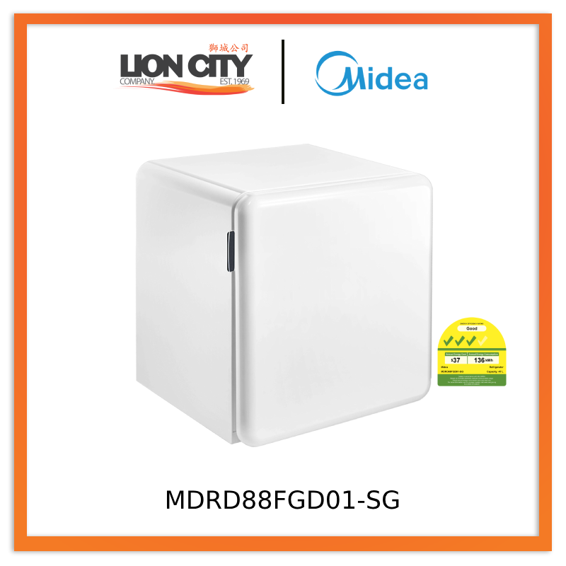 MIDEA MDRD88FGD01-SG 47L Solo Bar Fridge