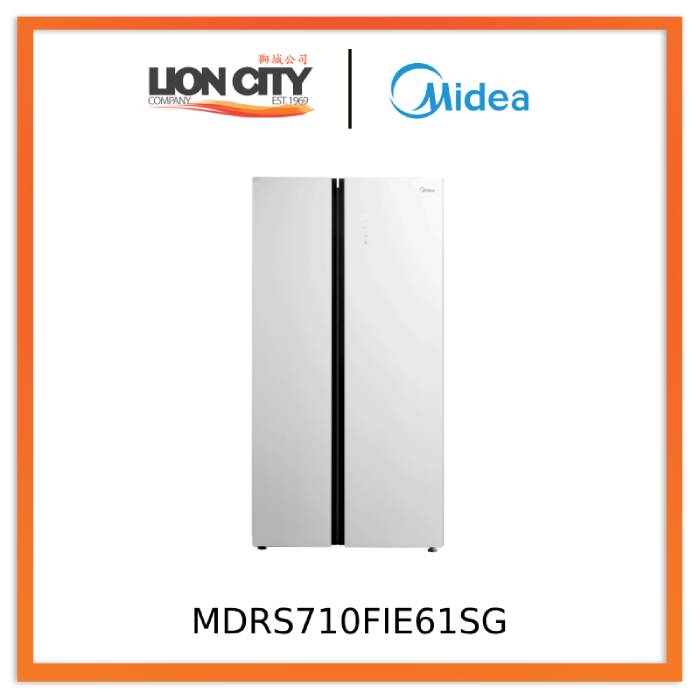 Midea MDRS710FIE61SG 548L Side By Side Refrigerators