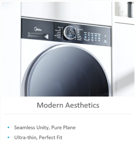 Midea 9.5Kg MF210W95WB Front Load Washer (Health Guard Plus)