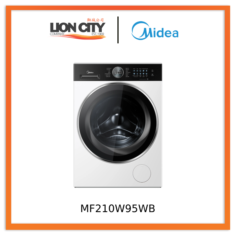 Midea 9.5Kg MF210W95WB Front Load Washer (Health Guard Plus)