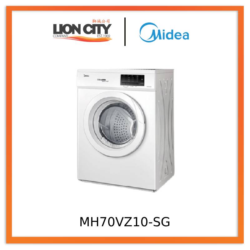 Midea MH70VZ10-SG 7kg Fully Automatic Clothes Dryer (3PIN UK PLUG, 1 yr Warranty, Local Stocks)