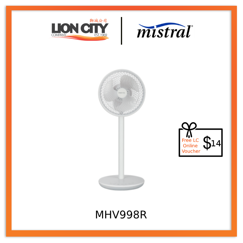 Mistral Mimica 10" High Velocity Stand Fan With Remote Control MHV998R