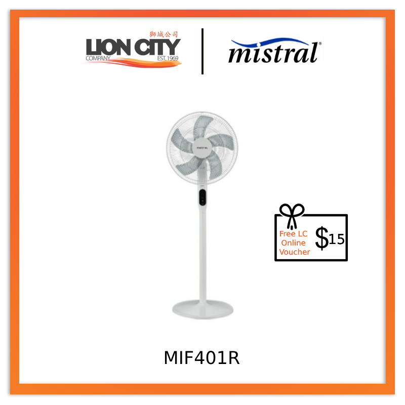 Mistral MIF401R 16IN Inverter Remote Stand Fan * Free $15 LC Online Voucher