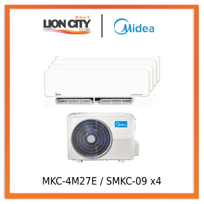 Midea MKC-4M27E / SMKC-09 x4 Opal Pro System 4 Aircon (9k X4)