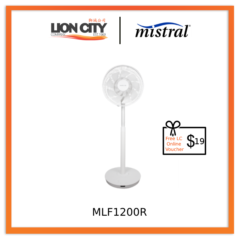 Mistral MLF1200R 12" DC Living Fan W/R * Free $19 LC Online Voucher