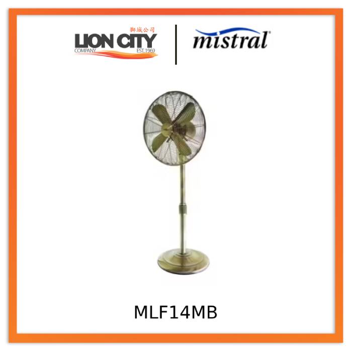 Mistral MLF14MB 14in Metal Slide Fan (50W)